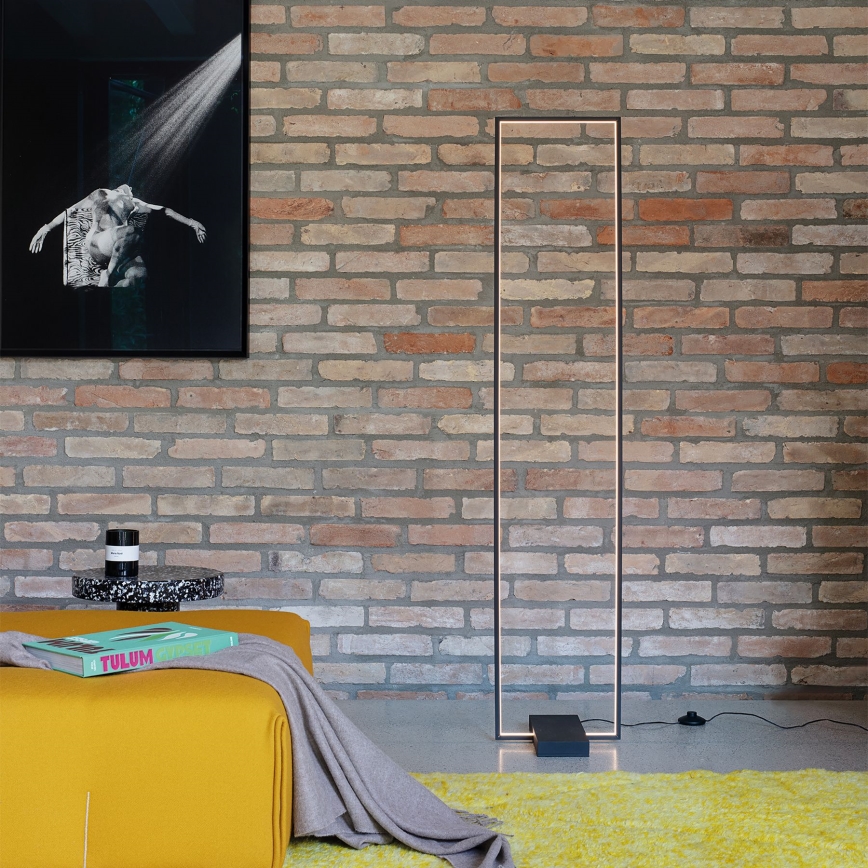 Ideal Lux - LED Grīdas stāvlampa FRAME LED/30W/230V melna