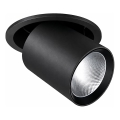 Ideal Lux - LED griestu ieliekamais spotgaismeklis NOVA LED/20W/230V 4000K CRI 90 Ø 15,4 cm melns