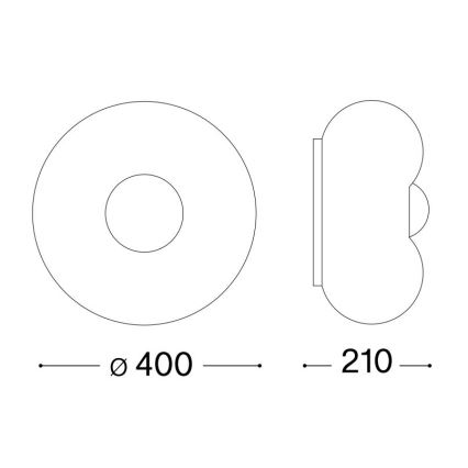 Ideal Lux - LED Griestu lampa ARIZONA 3xGX53/9W/230V d. 40 cm balta