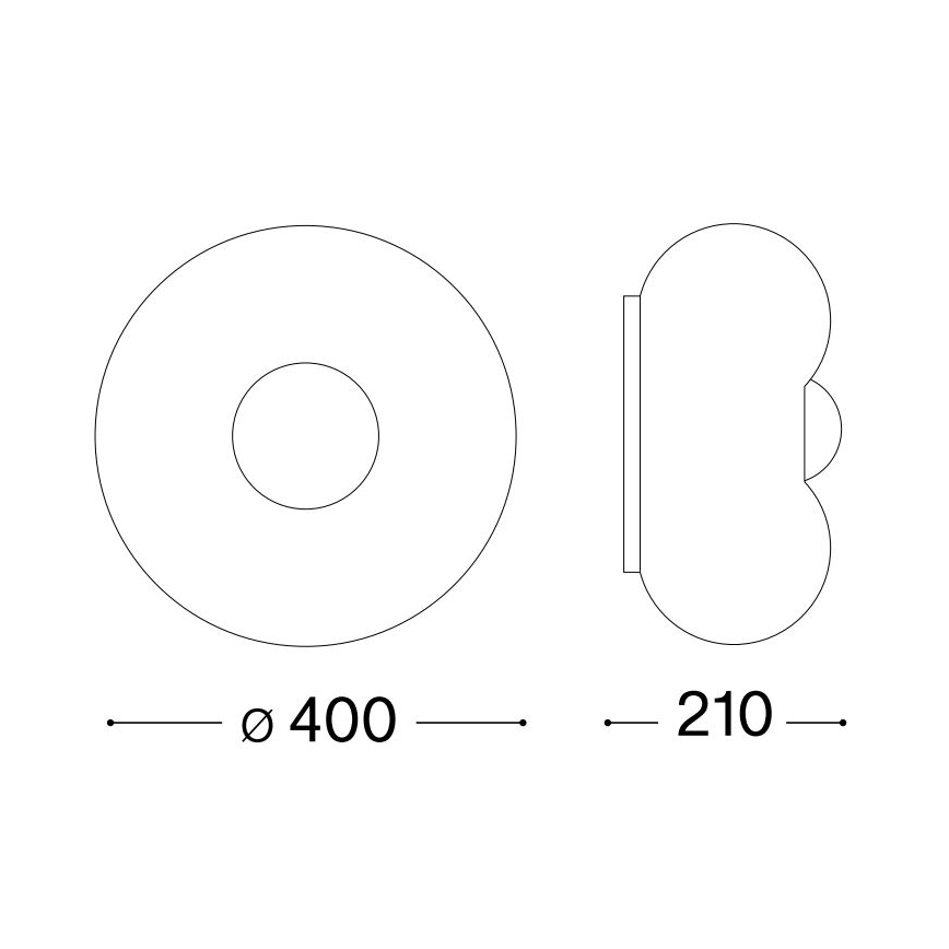 Ideal Lux - LED Griestu lampa ARIZONA 3xGX53/9W/230V d. 40 cm balta