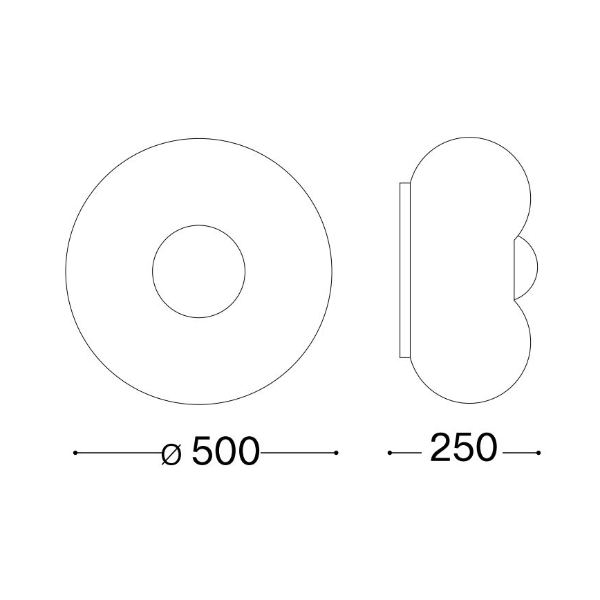 Ideal Lux - LED Griestu lampa ARIZONA 5xGX53/9W/230V d. 50 cm balta