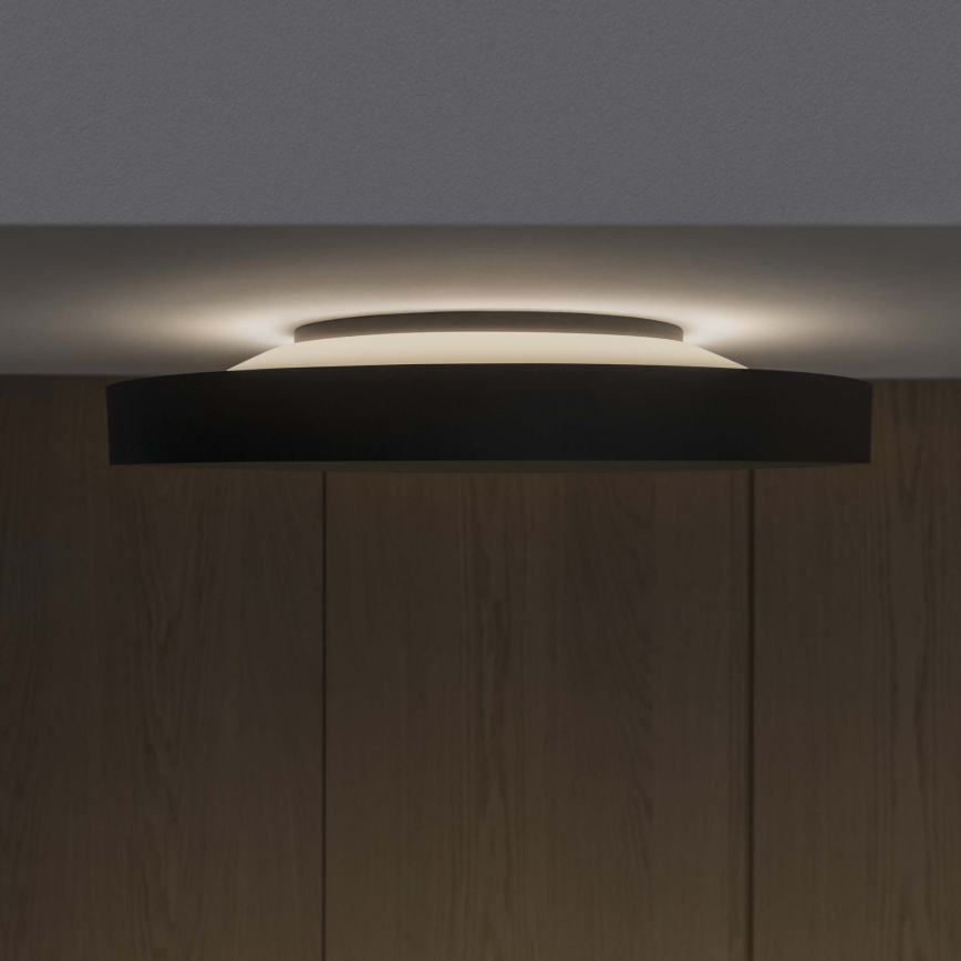 Ideal Lux - LED Griestu lampa FLY LED/26W/230V 2700K d. 45 cm CRI 90 IP40 melna