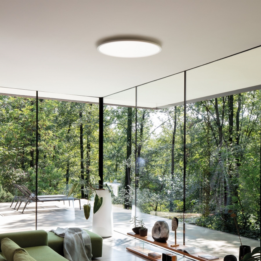 Ideal Lux - LED Griestu lampa FLY LED/68W/230V 3000K d. 90 cm CRI 90 IP40 balta