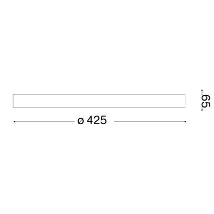 Ideal Lux - LED Griestu lampa GEMINI LED/23W/230V d. 42,5 cm CRI 90 zelta