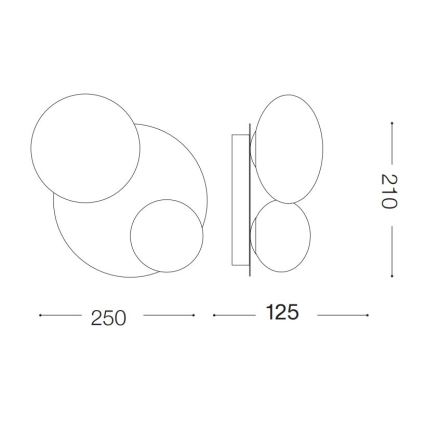 Ideal Lux - LED Griestu lampa NINFEA 2xG9/3W/230V balta