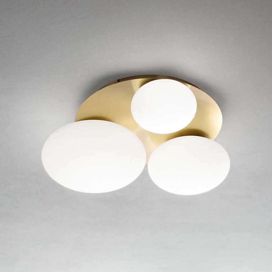 Ideal Lux - LED Griestu lampa NINFEA 3xGX53/9W/230V zelta