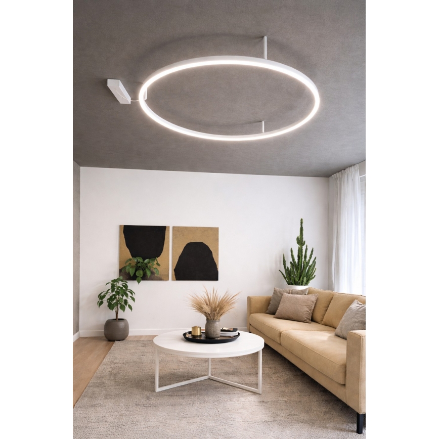 Ideal Lux - LED griestu gaismeklis ORACLE SLIM LED/29W/230V 2700K CRI 90 Ø 50 cm balts