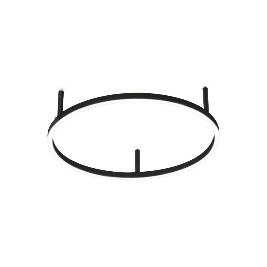 Ideal Lux - LED griestu gaismeklis ORACLE SLIM LED/29W/230V 4000K CRI 90 Ø 50 cm melns