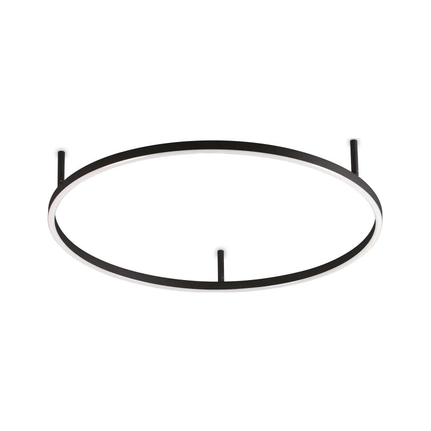 Ideal Lux - LED Griestu lampa ORACLE SLIM LED/37W/230V 4000K d. 70 cm melna