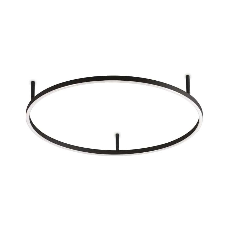 Ideal Lux - LED Griestu lampa ORACLE SLIM LED/38W/230V 3000K d. 70 cm melna