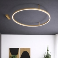 Ideal Lux - LED griestu lampa ORACLE SLIM LED/53W/230V 3000K CRI 90 Ø 90 cm zeltaina