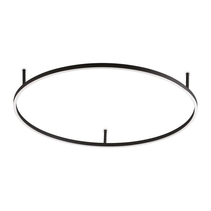 Ideal Lux - LED griestu gaismeklis ORACLE SLIM LED/53W/230V 4000K CRI 90 Ø 90 cm melns