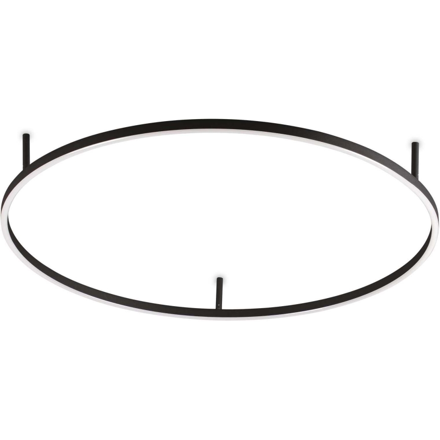Ideal Lux - LED Griestu lampa ORACLE SLIM LED/55W/230V 3000K d. 90 cm melna