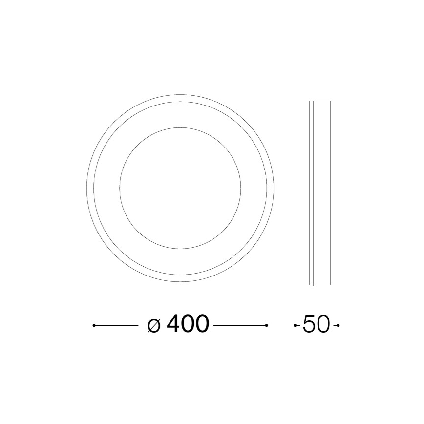Ideal Lux - LED griestu lampa PLANET LED/20W/230V/CRI 90 Ø 40 cm balta