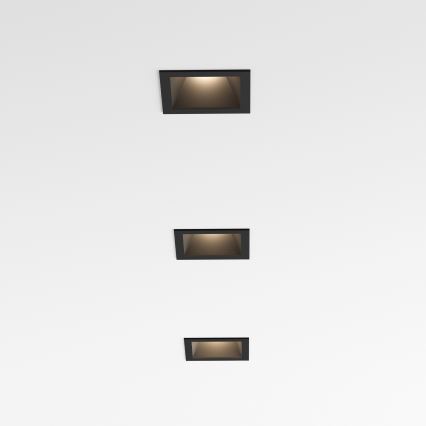 Ideal Lux - LED iebūvējamais griestu gaismeklis GAME TRIM LED/11W/230V 3000K CRI 90 8,4x8,4 cm IP40 melns