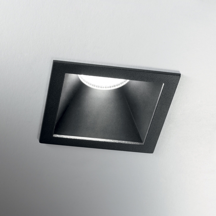 Ideal Lux - LED iebūvējamais griestu gaismeklis GAME TRIM LED/11W/230V 3000K CRI 90 8,4x8,4 cm IP40 melns