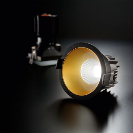 Ideal Lux - GAME TRIM iebūvējamais LED gaismeklis LED/11W/230V 3000K CRI 90 Ø 8,5 cm IP40 zelta/melna