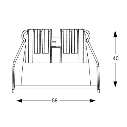 Ideal Lux - Iebūvējamais LED griestu gaismeklis GAME TRIM LED/5,5W/230V 3000K CRI 90 Ø 5,8 cm balts