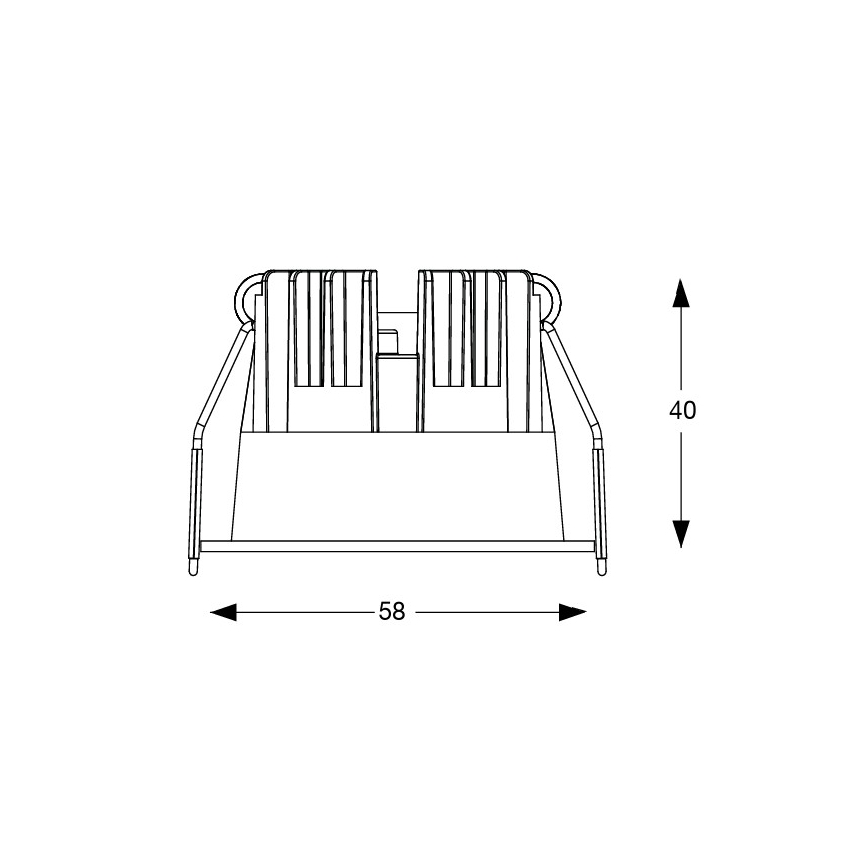 Ideal Lux - Iebūvējamais LED griestu gaismeklis GAME TRIM LED/5,5W/230V 3000K CRI 90 Ø 5,8 cm balts