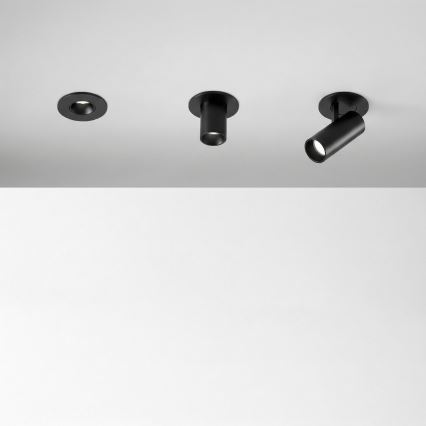 Ideal Lux - LED iebūvējamais punktveida griestu gaismeklis NOVA LED/6W/230V 3000K CRI 90 Ø 6,8 cm melns