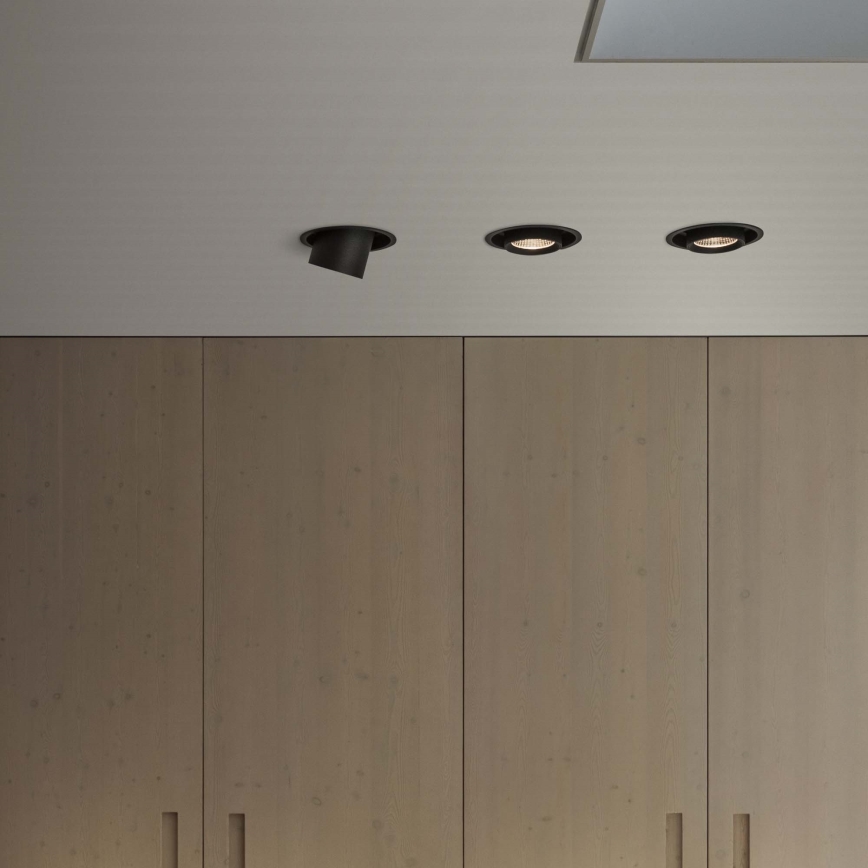 Ideal Lux - LED iebūvējamais punktveida griestu gaismeklis NOVA LED/6W/230V 3000K CRI 90 Ø 6,8 cm melns