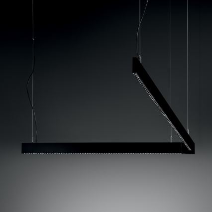 Ideal Lux - LED karājamā lampa uz stieples STEEL LED/29W/230V 3000K CRI 90 120 cm melna