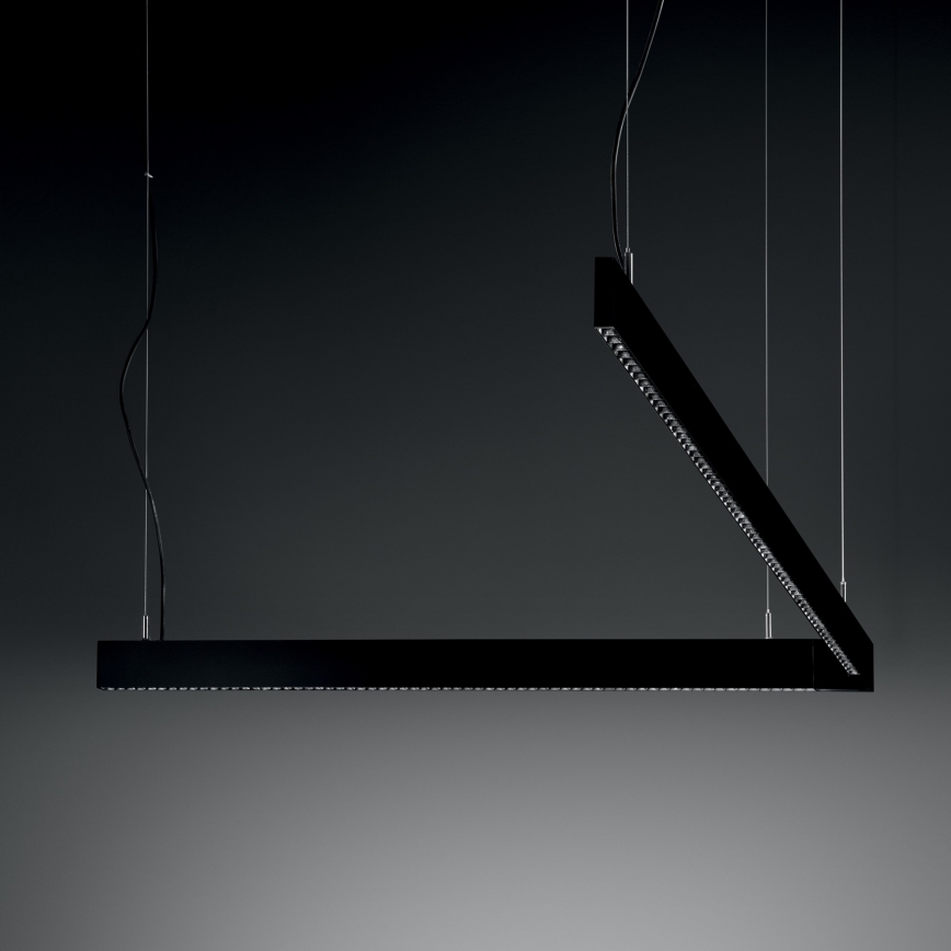 Ideal Lux - LED karājamā lampa uz stieples STEEL LED/29W/230V 3000K CRI 90 120 cm melna