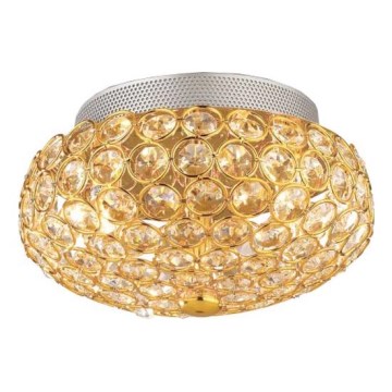 Ideal Lux - LED Kristāla griestu lampa KING 3xG9/3W/230V d. 25,5 cm zelta