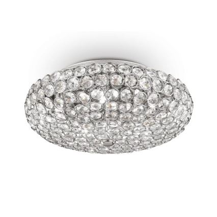Ideal Lux - LED Kristāla griestu lampa KING 5xG9/3W/230V d. 38 cm spīdīgi hromēts