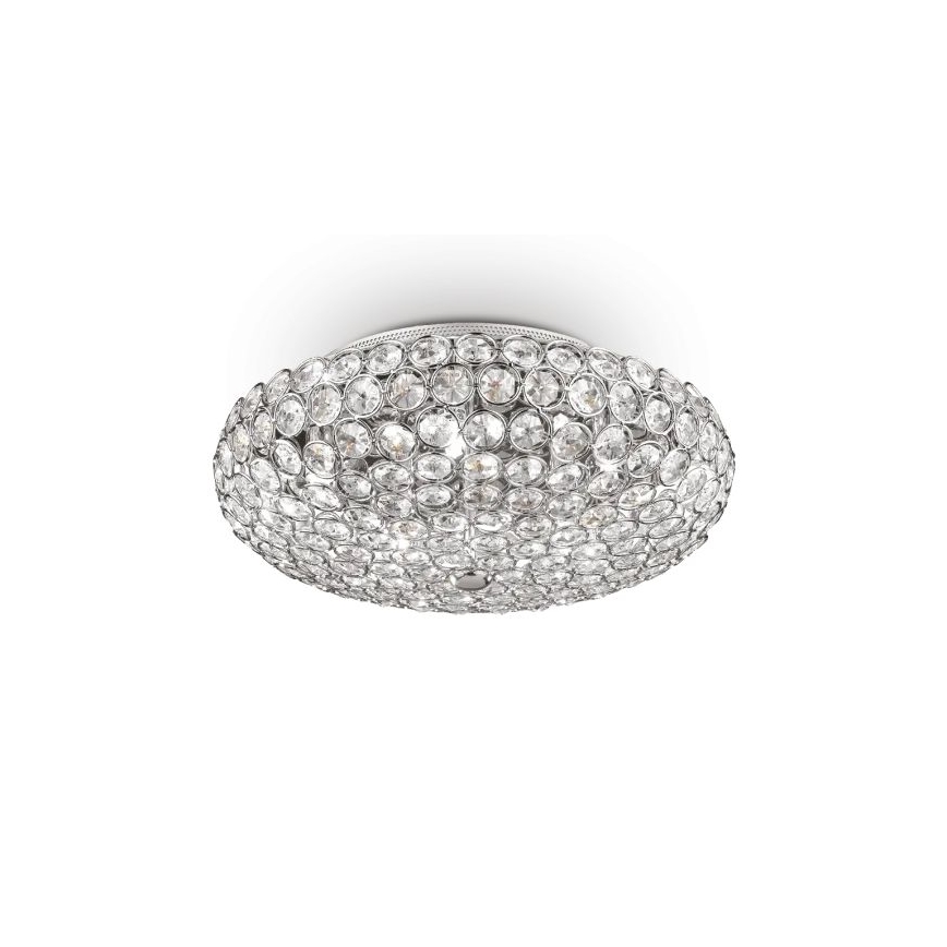 Ideal Lux - LED Kristāla griestu lampa KING 5xG9/3W/230V d. 38 cm spīdīgi hromēts