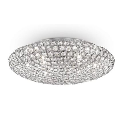 Ideal Lux - LED Kristāla griestu lampa KING 9xG9/3W/230V d. 53,5 cm spīdīgi hromēts