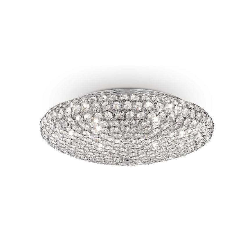 Ideal Lux - LED Kristāla griestu lampa KING 9xG9/3W/230V d. 53,5 cm spīdīgi hromēts