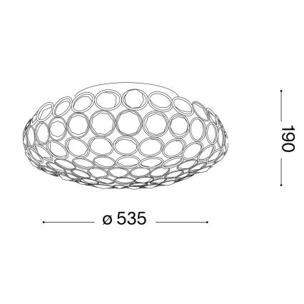 Ideal Lux - LED Kristāla griestu lampa KING 9xG9/3W/230V d. 53,5 cm spīdīgi hromēts