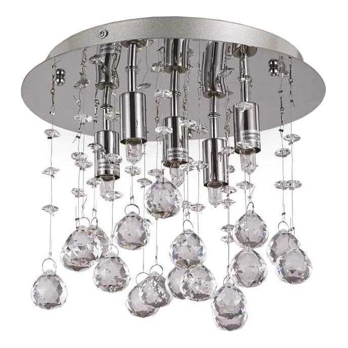 Ideal Lux - LED Kristāla griestu lampa MOONLIGHT 5xG9/3W/230V d. 26 cm spīdīgi hromēts