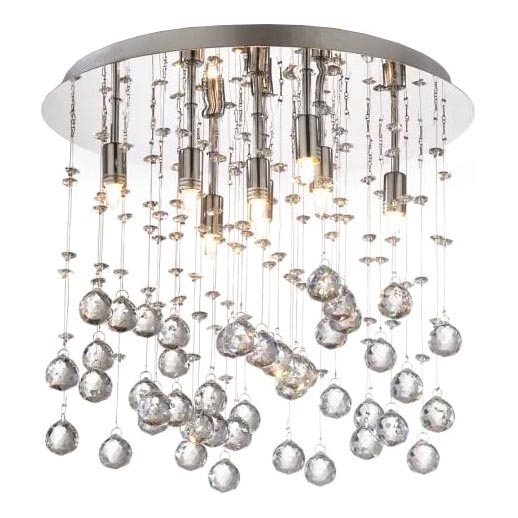 Ideal Lux - LED Kristāla griestu lampa MOONLIGHT 8xG9/3W/230V d. 40 cm spīdīgi hromēts