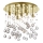 Ideal Lux - LED Kristāla griestu lampa MOONLIGHT 8xG9/3W/230V d. 40 cm zelta