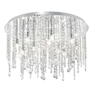 Ideal Lux - LED Kristāla griestu lampa ROYAL 12xG9/3W/230V d. 60 cm spīdīgi hromēts