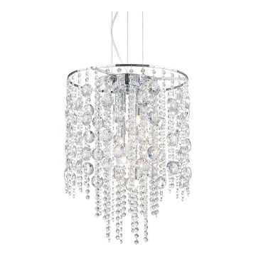 Ideal Lux - LED Kristāla lustra ar auklu EVASIONE 8xG9/3W/230V d. 41 cm spīdīgi hromēts