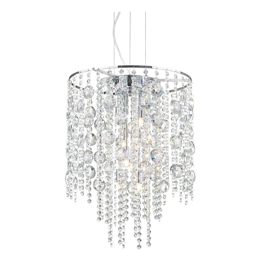 Ideal Lux - LED Kristāla lustra ar auklu EVASIONE 8xG9/3W/230V d. 41 cm spīdīgi hromēts