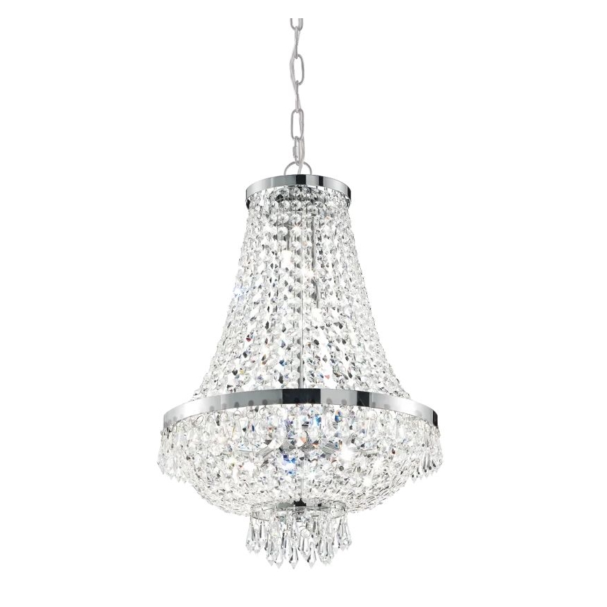 Ideal Lux - LED Kristāla lustra ar ķēdi CAESAR 6xG9/3W/230V d. 38 cm spīdīgi hromēts