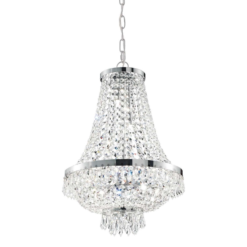 Ideal Lux - LED Kristāla lustra ar ķēdi CAESAR 9xG9/3W/230V d. 45 cm spīdīgi hromēts