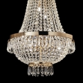 Ideal Lux - LED Kristāla lustra ar ķēdi CAESAR 9xG9/3W/230V d. 45 cm zelta