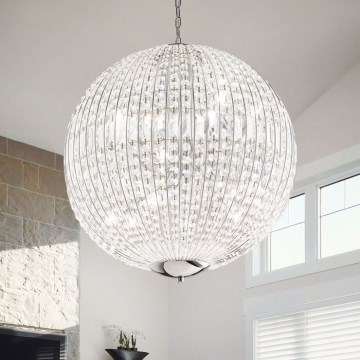 Ideal Lux - LED Kristāla lustra ar ķēdi LUXOR 12xG9/3W/230V d. 60 cm caurspīdīga