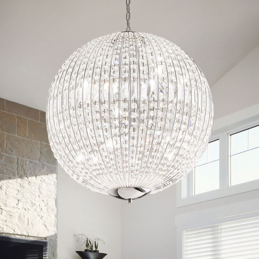 Ideal Lux - LED Kristāla lustra ar ķēdi LUXOR 12xG9/3W/230V d. 60 cm caurspīdīga