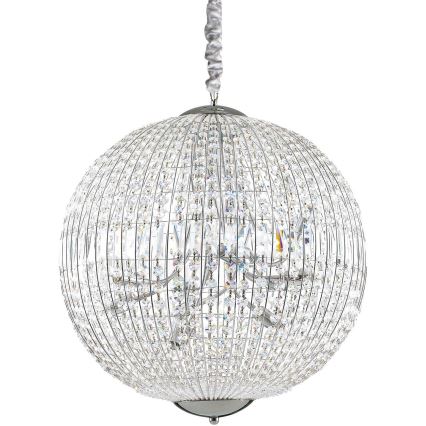 Ideal Lux - LED Kristāla lustra ar ķēdi LUXOR 12xG9/3W/230V d. 60 cm caurspīdīga