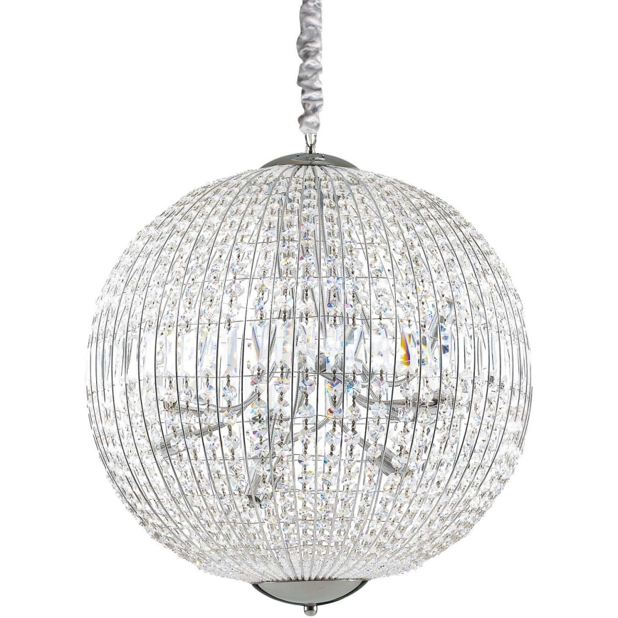 Ideal Lux - LED Kristāla lustra ar ķēdi LUXOR 12xG9/3W/230V d. 60 cm caurspīdīga