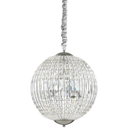 Ideal Lux - LED Kristāla lustra ar ķēdi LUXOR 6xG9/3W/230V d. 40 cm caurspīdīga