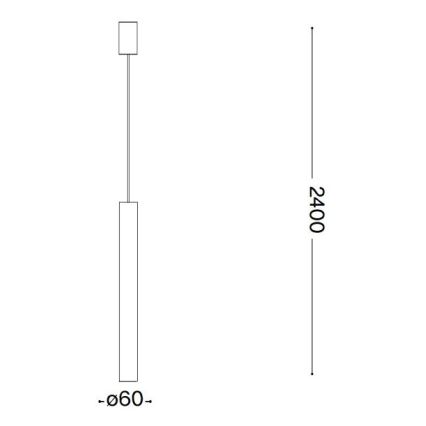 Ideal Lux - LED Lustra ar auklu 1xGU10/7W/230V CRI90 varš