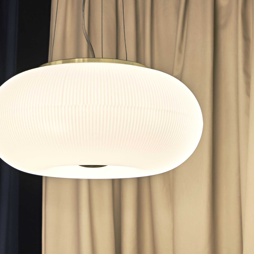 Ideal Lux - LED Lustra ar auklu ARIZONA 5xGX53/9W/230V d. 52 cm balta