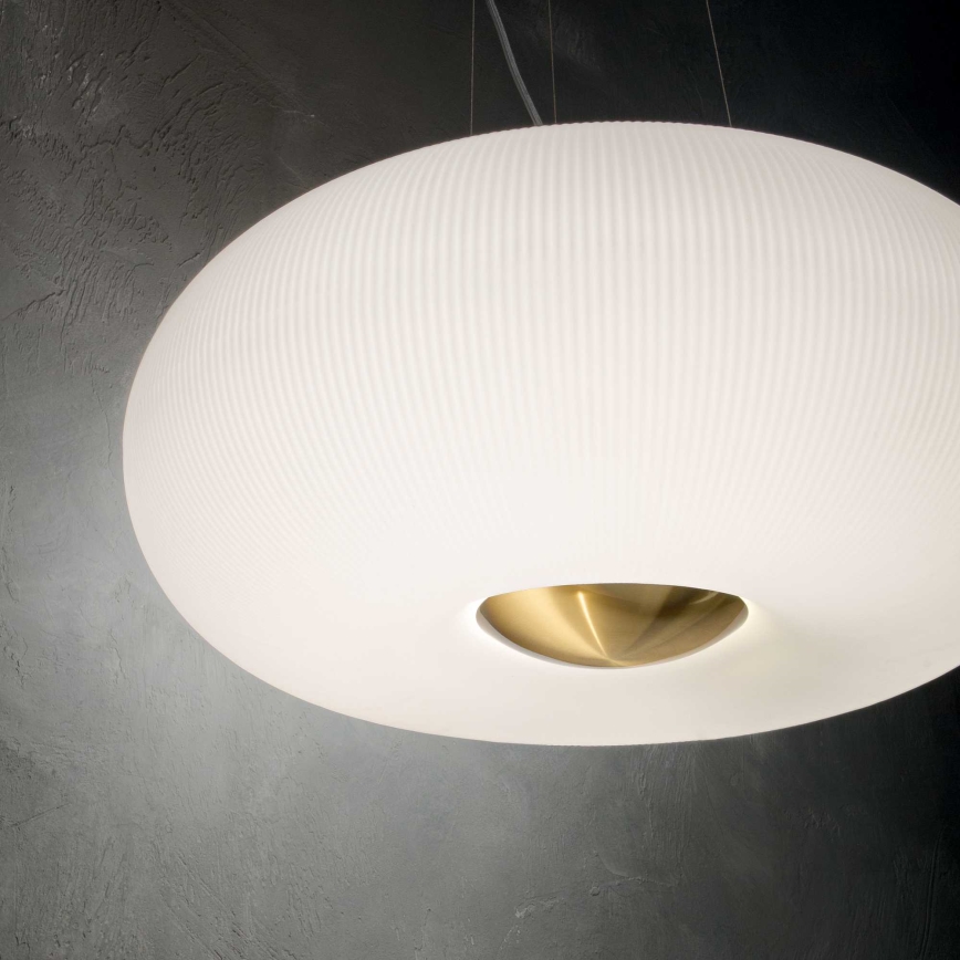Ideal Lux - LED Lustra ar auklu ARIZONA 5xGX53/9W/230V d. 52 cm balta